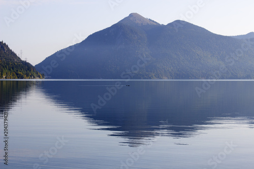mountain and water