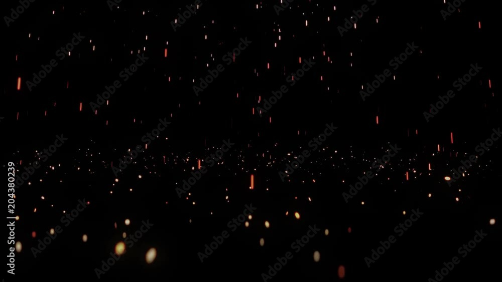 Rain of golden sparks falling to the floor Rain of golden sparks falling to the floor