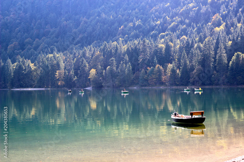 boat and lake photo