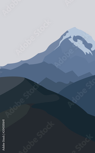 Fototapeta Naklejka Na Ścianę i Meble -  landscape of mountains