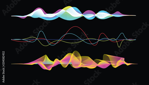 vector of frequency audio music equalizer digital .digital music player waveform, hud for sound technology or tune bar, recorder signal. Song studio or music sound theme
