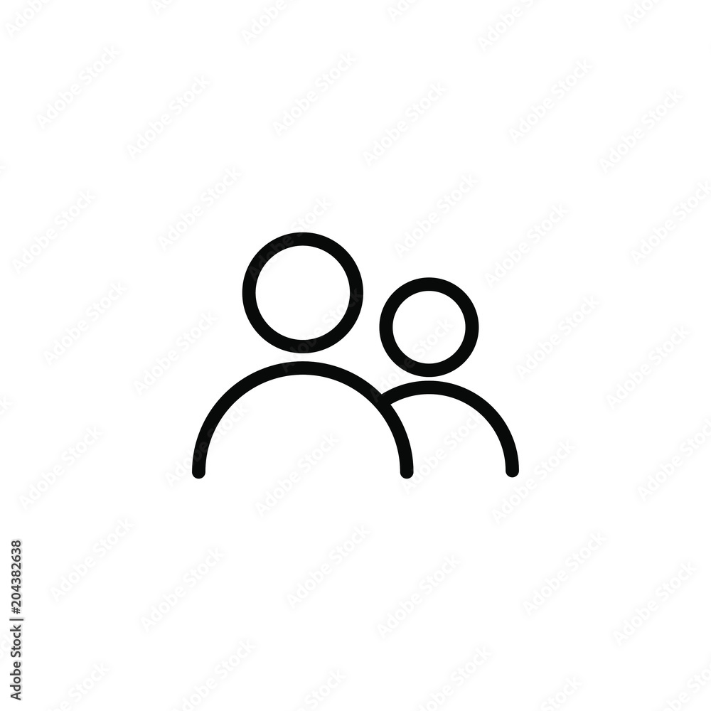 Outline Simple Group User Icon Outline Simple Group User Icon