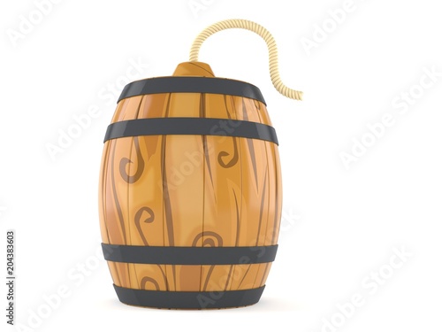 Fotótapéta Wine cask with bomb wick