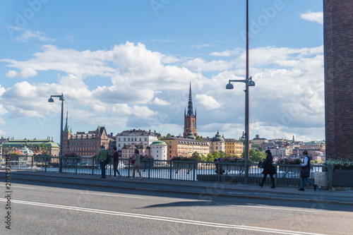 Cityscape of Gamla stan, the old town in Stockholm, Sweden