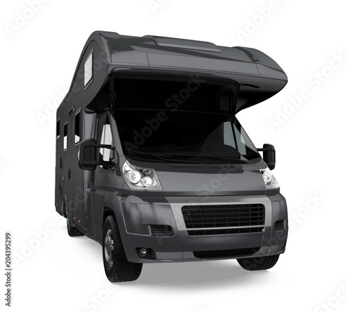 RV Caravan Isolated
