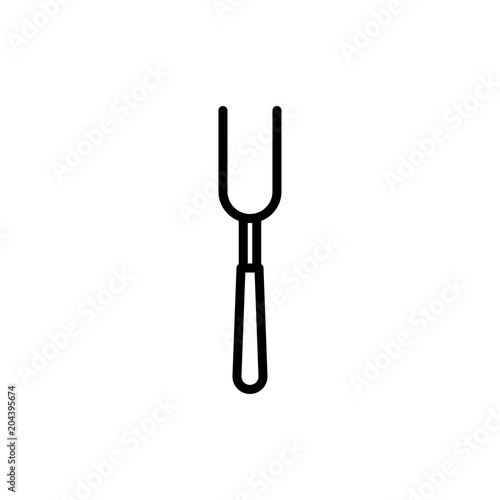 grill fork icon vector illustration