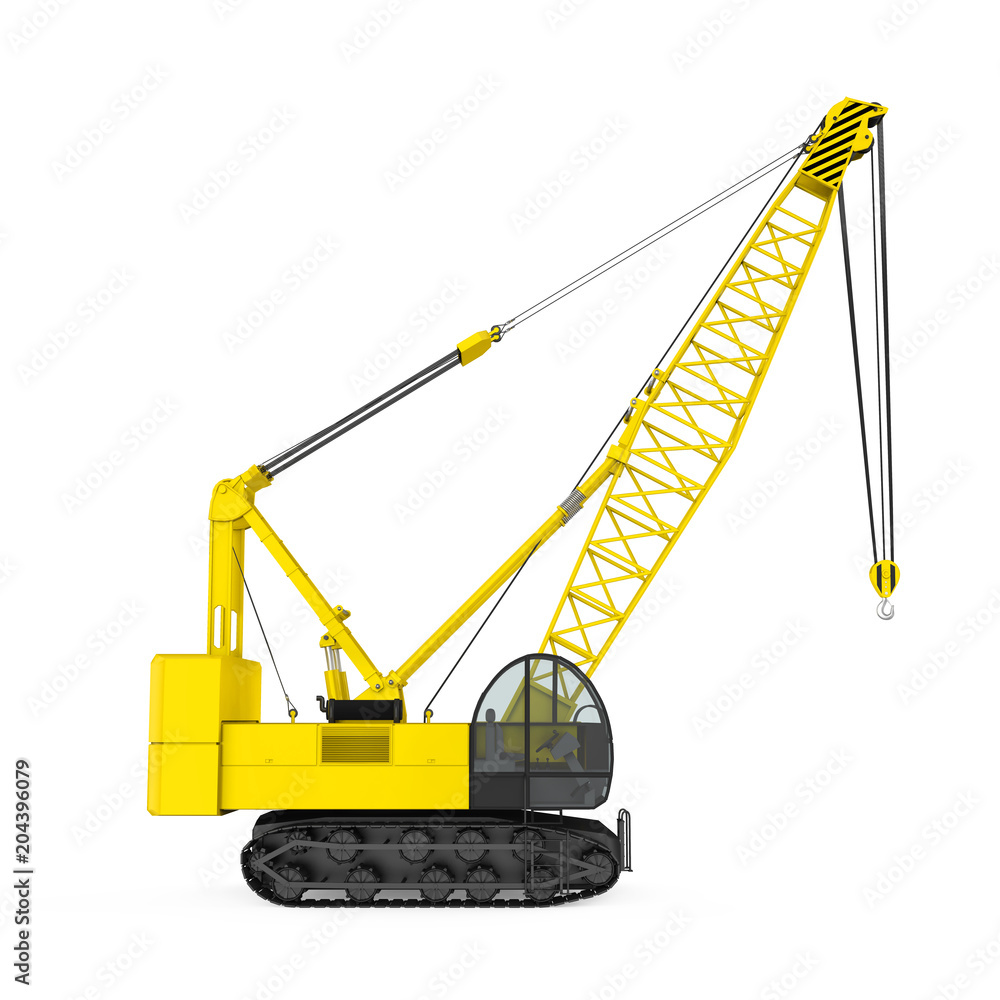Crawler Crane Isolated Crawler Crane Isolated