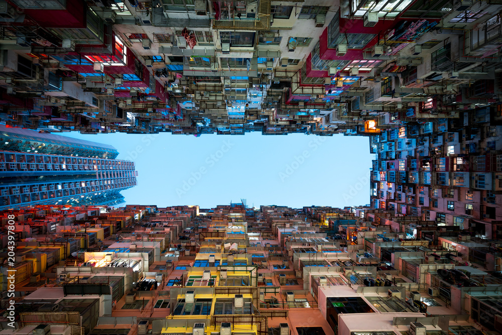Fototapeta premium Yick Fat Building, Quarry Bay, Hong Kong