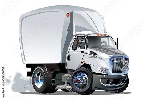 Cartoon delivery or cargo truck
