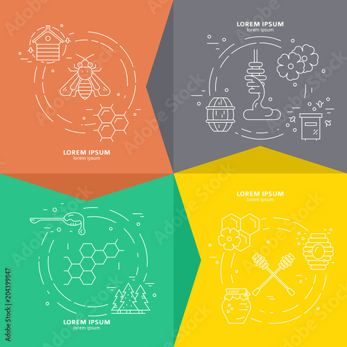 Vector Honey Banners