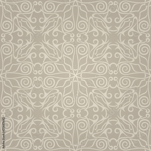 Seamless abstract brown pattern with gradient. Vector illustration