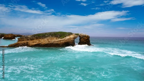 Playa de las Catedrales beach in Ribadeo Asturias