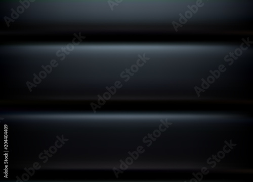 Dark black horizontal straight lines smooth metal background.