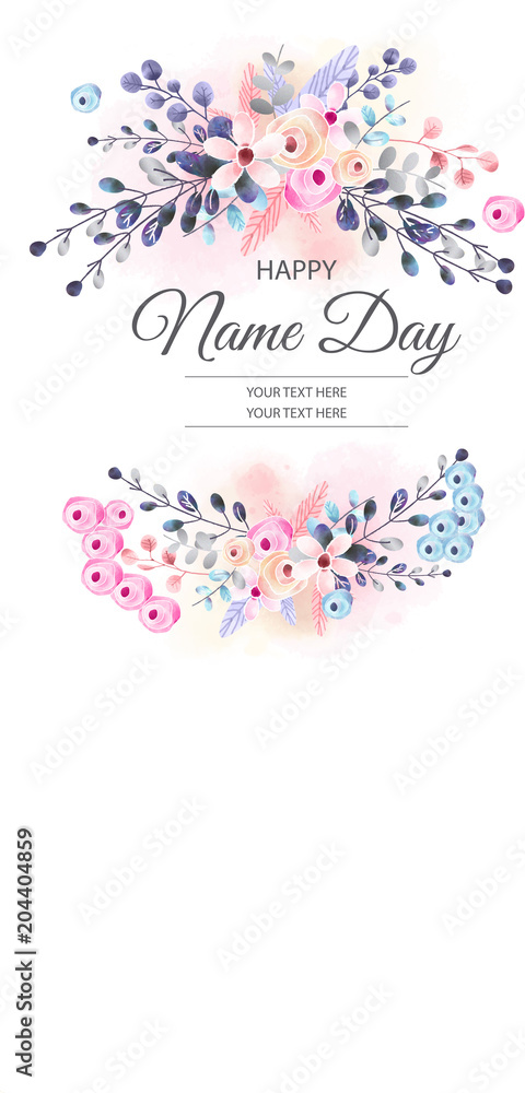 Lovely mother day background floral frame family