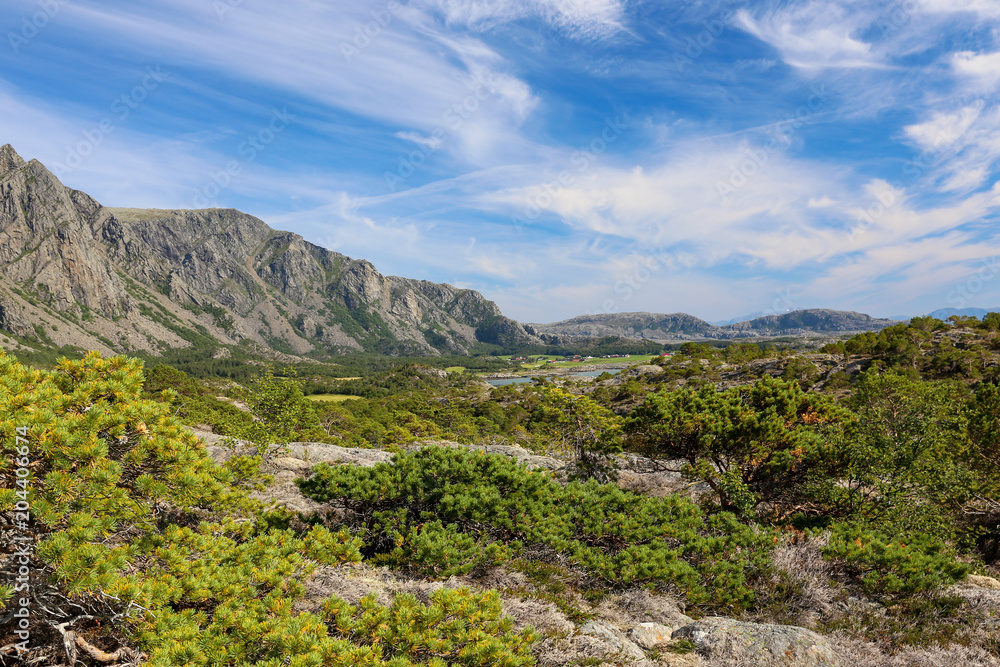 Great hiking at Vega island in Northern Norway