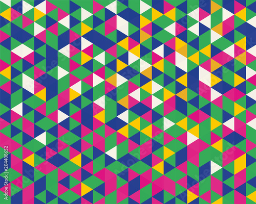 Vector abstract geometric cube and triangle angular colorful pattern. Background for design layout and poster.