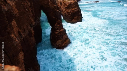 Playa de las Catedrales beach in Ribadeo Asturias