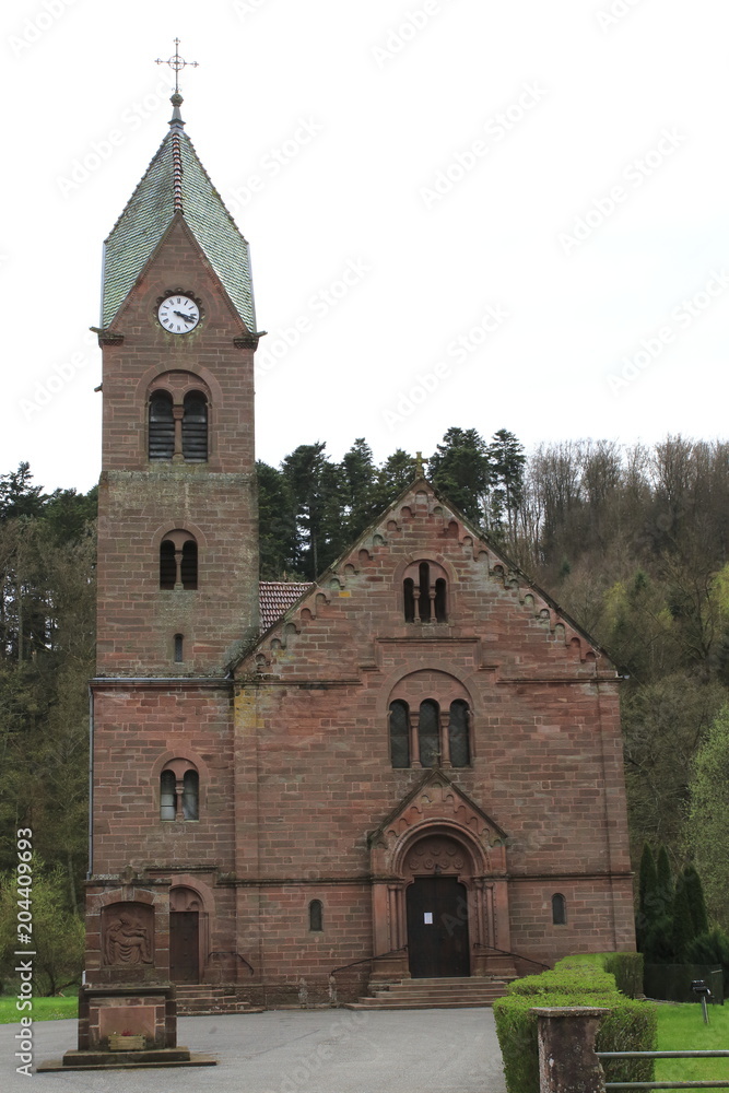 Verkündigungskirche,, Kirche in Eschbourgh im stadtteil Graufthal im Elsass Frankreich