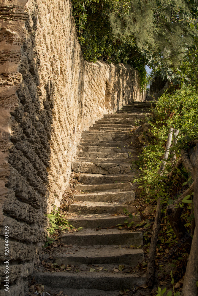 Escalera acceso a calas (Mallorca)