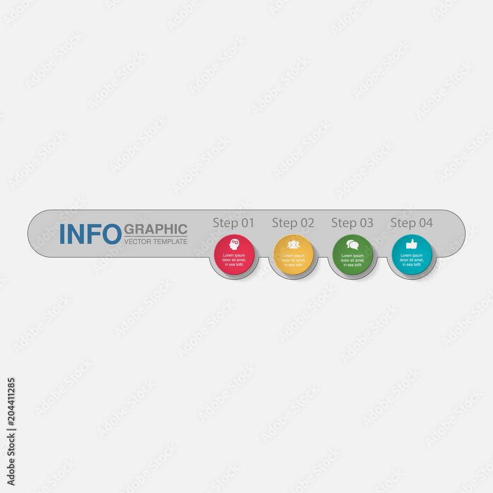 Vector infographic template for diagram, graph, presentation, chart, business concept with 4 options. Vector infographic template for diagram, graph, presentation, chart, business concept with 4 options.