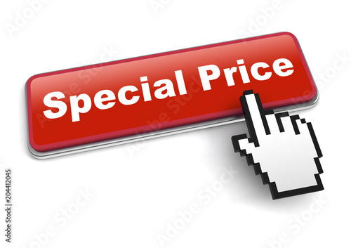 special price concept 3d illustration isolated