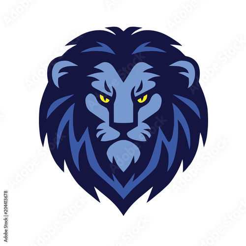 Classic Lion Head Logo Vector Illustration Design Template