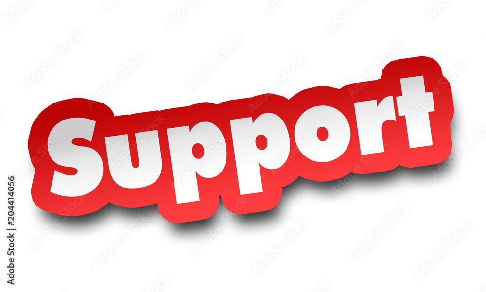 support concept 3d illustration isolated support concept 3d illustration isolated