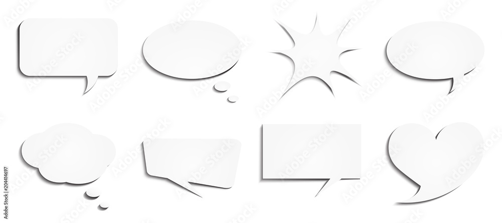 Obraz premium Sprechblasen Set
