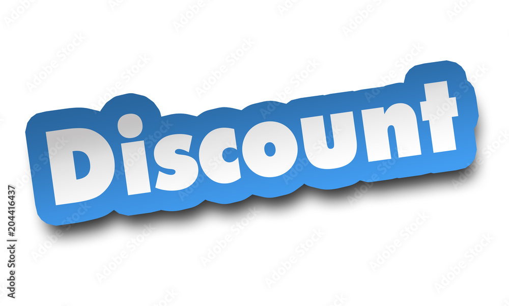 discount concept 3d illustration isolated discount concept 3d illustration isolated