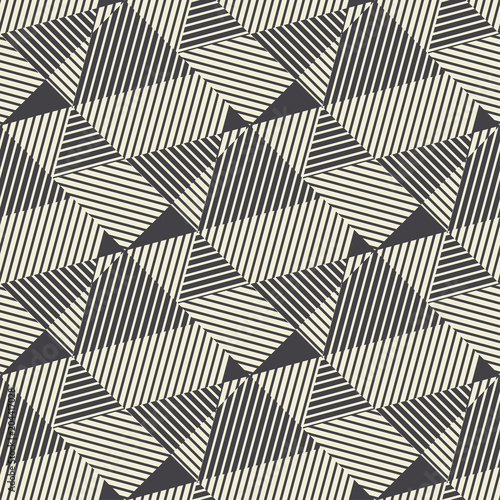 black and white modern geometric seamless pattern.