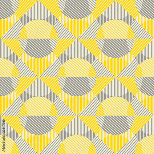 yellow and gray vintage geo...