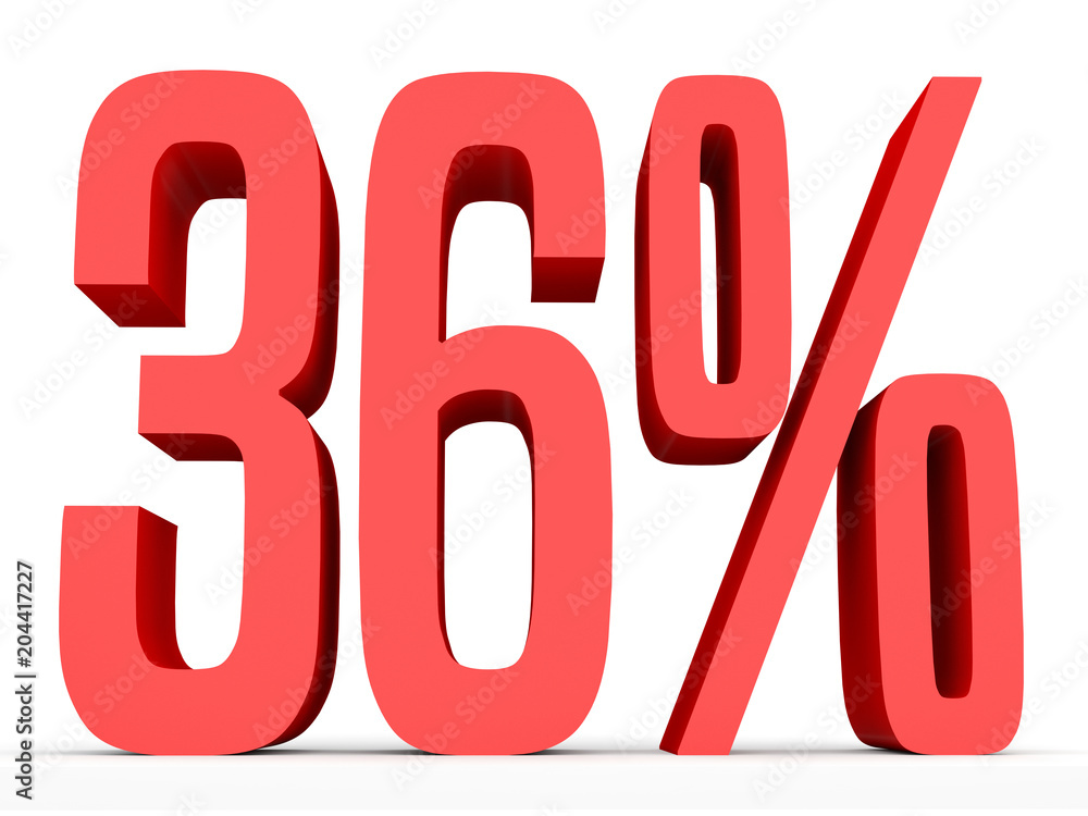 Thirty six percent off. Discount 36 %. Thirty six percent off. Discount 36 %.