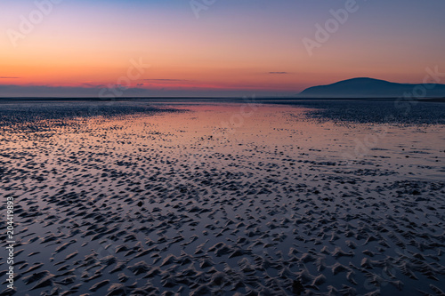 Sunset on Walney Island photo