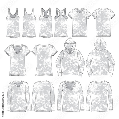 Vector template for Burnout style t-shirts and hoodie