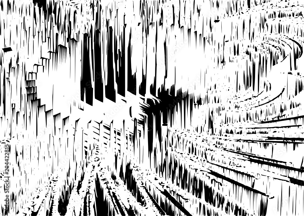 Abstract 3D fractal XaoS with illusion in a black - white colors Abstract 3D fractal XaoS with illusion in a black - white colors