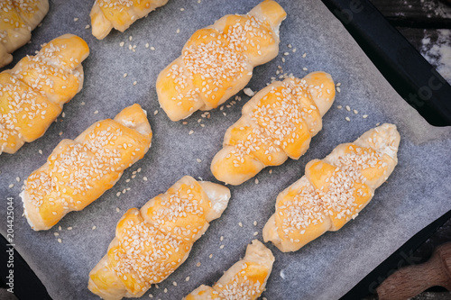 Croissant Preparing  photo