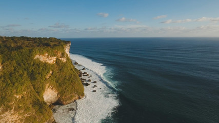 Keuken achterwand Kust Luchtfoto klif Uluwatu op Bali  © Alex Traveler