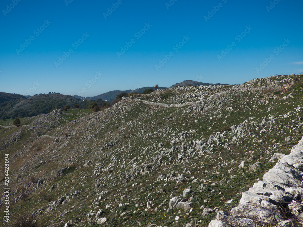 Blue sky and mountain