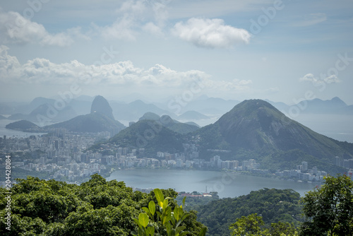 Rio De Janeiro City View from the toop of the Hill