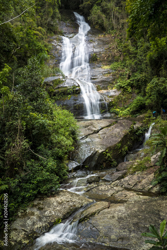 Rio De Janeiro Brazil Waterfall in Tijuca Forest © Peto
