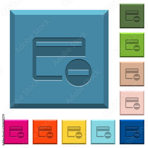 Remove credit card engraved icons on edged square buttons