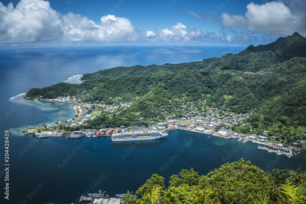Pago Pago American Samoa Hill View over the Island