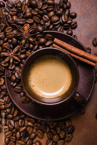 Fototapeta caffè espresso aromatizzato