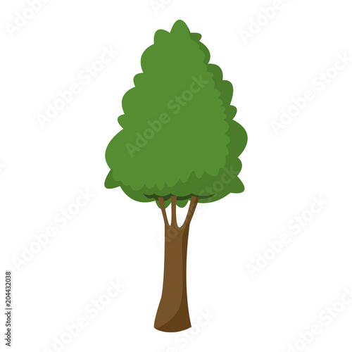 Tree isolated cartoon vector illustration graphic design