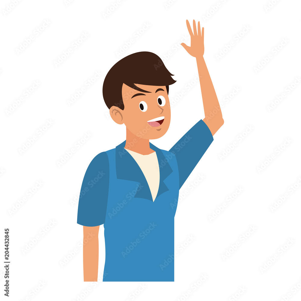 Young man cartoon vector illustration graphic design Young man cartoon vector illustration graphic design