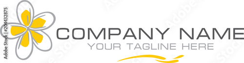 Plumeria. Simple logo for the company
