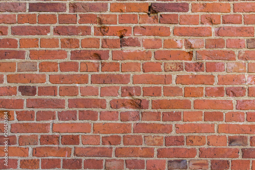 old weathered brick wall masonry red