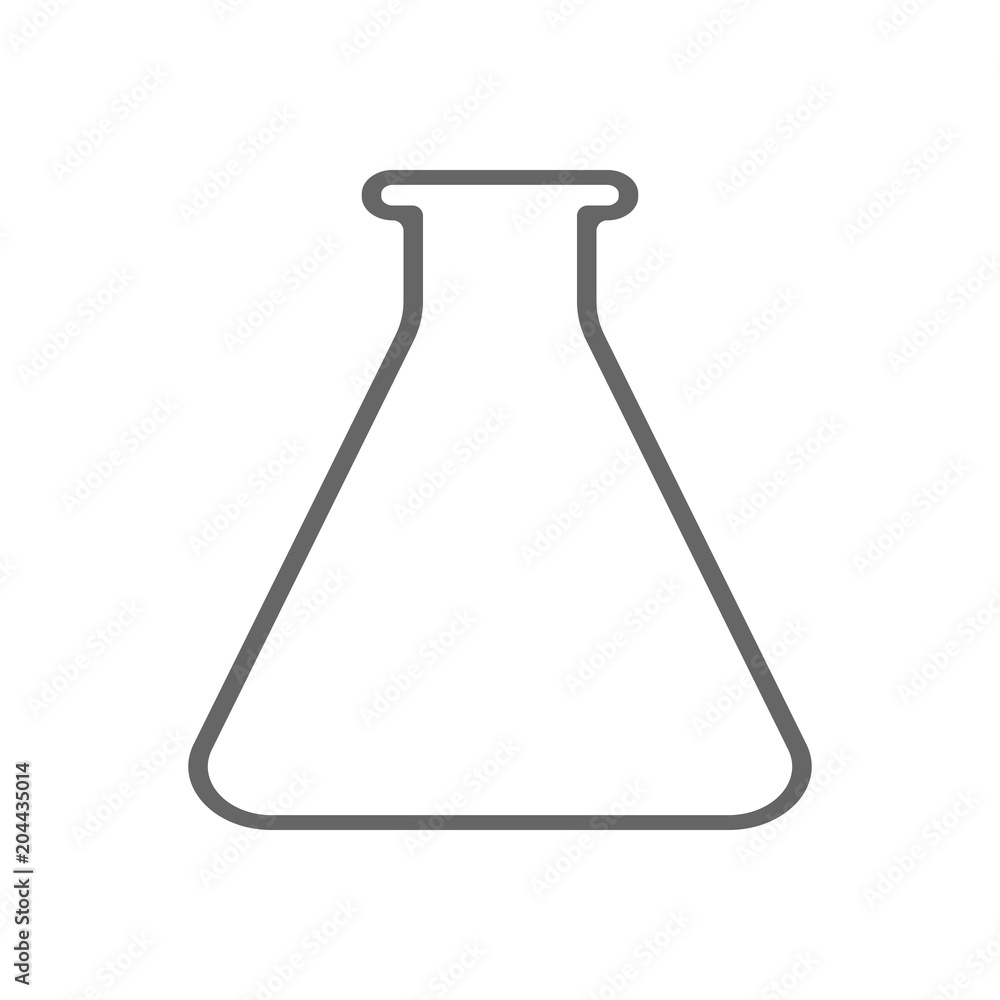 Test tube Vector Illustration on the white background. laboratory equipment icon Test tube Vector Illustration on the white background. laboratory equipment icon
