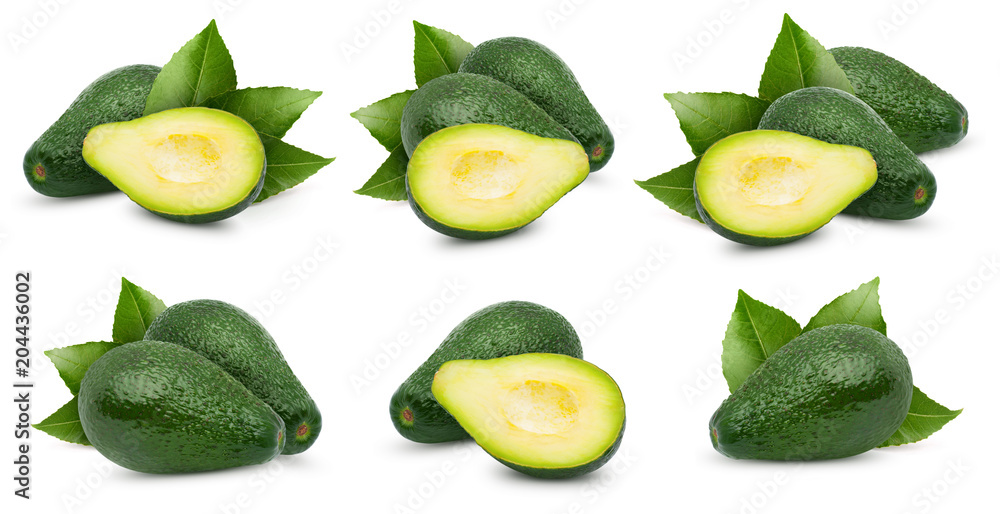 Avocado isolated on white Avocado isolated on white