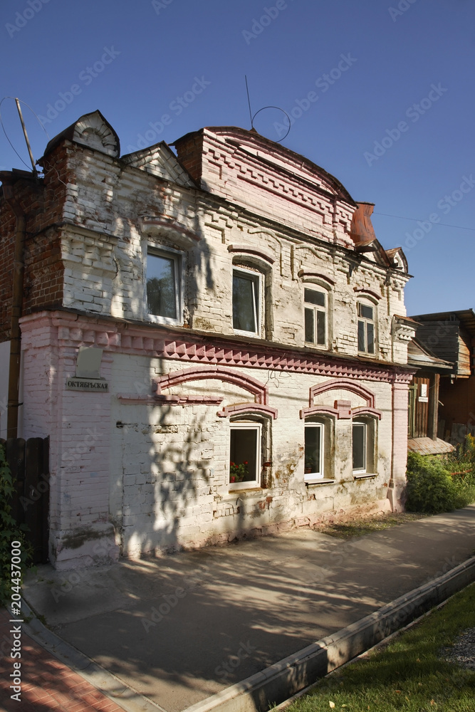 Old street in Kungur. Perm Krai. Russia